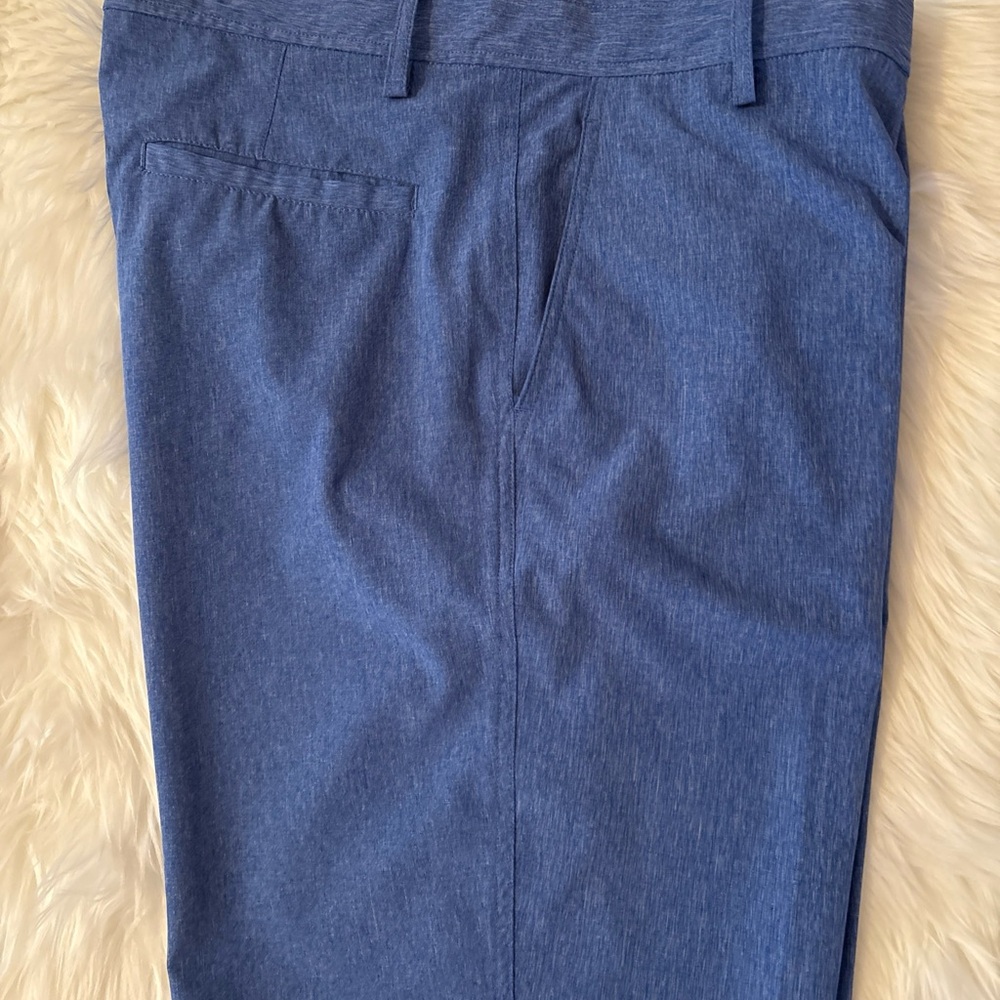 32 Degrees Cool Stretch Performance Mens Shorts Size W38 Blue 97% Polyester